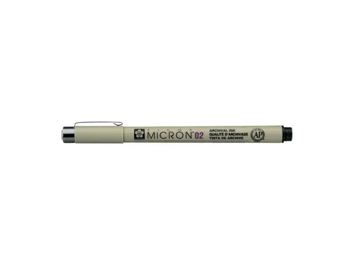Fineliner Sakura pigma micron 02 zwart 0.3mm