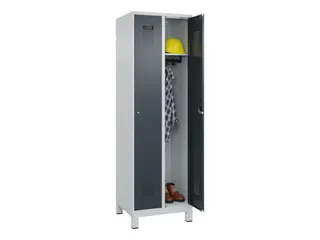 locker,HxBxD 1950x600x500mm,2vak,vak B 300mm,cil.-slot,voeten - 1