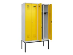 locker voor scheiding van kleding,HxBxD 2120x1200x500mm,4vak