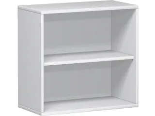 kantoorstelling,HxBxD 720x800x430mm,1xhouten vloer,decor romp wit - 2