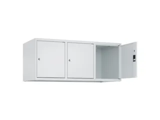opzetkast,v. locker,3vak.,vak B 400mm,HxBxD 500x1200x500mm,vleugeldeur - 2