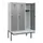 locker met bank,HxBxD 1950x1200x815mm,3vak,vak B 400mm,draaigrendel