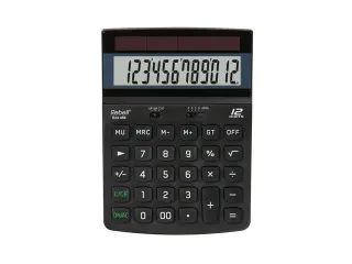 Calculator Rebell ECO 450 BX zwart desk 12 digit Blauwe Engel certific - 1