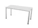 vergadertafel HxBxD 74x140x70cm rechthoekig Bl-wit 4voeten Alu
