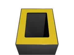 Top modulaire afvalscheidingsunit 60 liter Geel