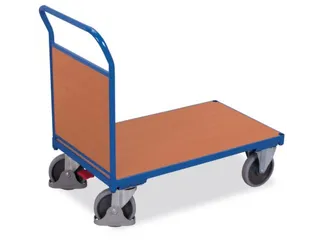 Platformwagen Laadvlak 1030x700mm 1 Kopwand Ral 5010 Beuken - 1