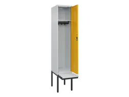 locker met bank,HxBxD 2120x400x815mm,1vak,vak B 400mm,cilinderslot