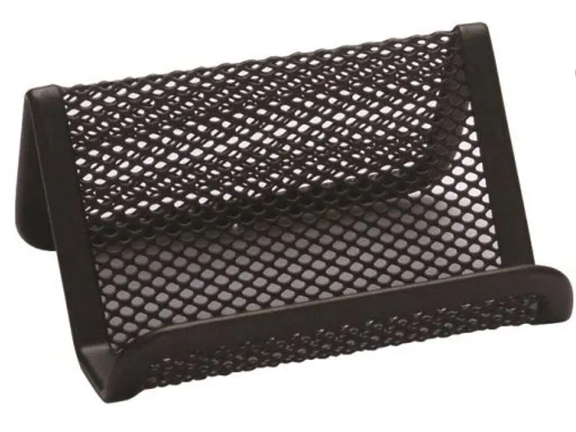 Visitekaartenhouder Metaal Zwart