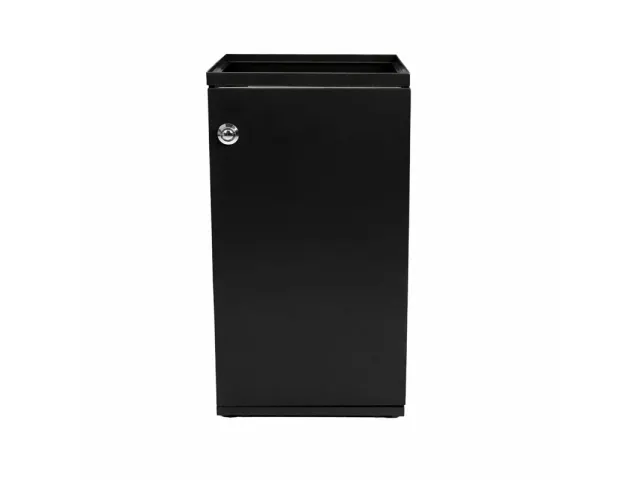 Modulaire Afvalbak met Deur en Zakhouder 85 liter Mat Zwart