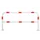 beschermbeugel,v. binnen/buiten,HxBxD 1000x2000x150mm,staal,wit/rood