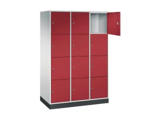 grootvolume-lockersysteem,RAL 7035/RAL 3003,HxBxD 1950x1220x600mm - 1