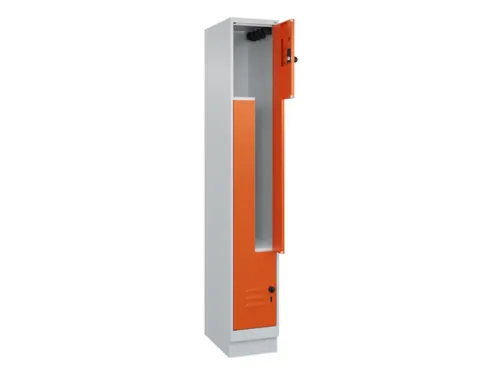 Z-garderobekast,HxBxD 1950x300x500mm,vak B 150/300mm,draaigrendel