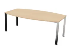 vergadertafel,HxBxD 740x2000x1200mm,vatvormig,NE-esdoorn