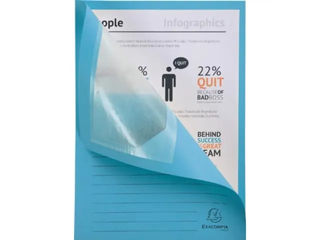 L-map Forever voor A4 25 stuks lichtblauw