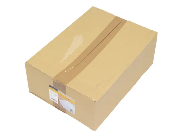 Envelop Raadhuis 240x340 Ec4 Bordrug Wit Kraft 120gr strip 100st.