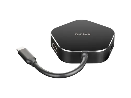 D-Link DUB-M420 USB 3.2 Gen 1-hub 4 poorten Zwart