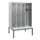 locker met bank,HxBxD 1950x1200x815mm,4vak,vak B 300mm,draaigrendel