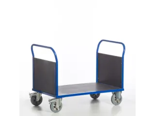 Platformwagen 1000kg Laadvlak 1200x800mm 2 Kopwanden Ral 5010 - 12
