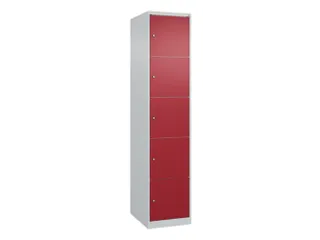 lockerkast,HxBxD 1850x400x500mm,1x5vakken,vak B 400mm,cil.-slot - 1