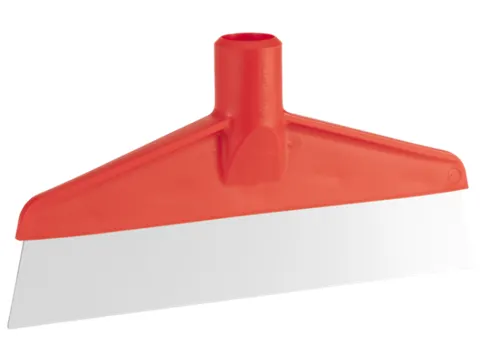 Vikan Hygiene Tafel- en Vloerschraper RVS Blad 245x70mm Rood