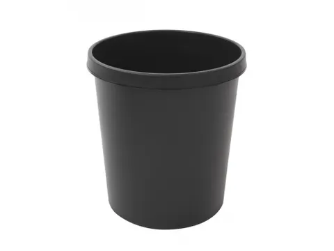 Ronde Papierbak 18 Liter Zwart