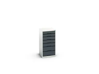 ladekast HxBxD 1000x525x550mm 7laden romp RAL7035 front RAL7016 - 2