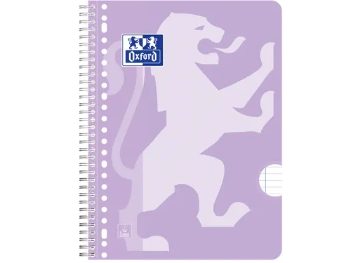 Collegeblok Oxford School A4+ lijn 23-gaats 160 pagina's 80gr pastel a