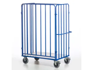 pakketwagen,draagverm. 600kg,laadvl. LxB 1200x770mm,houtetage,RAL5010 - 8