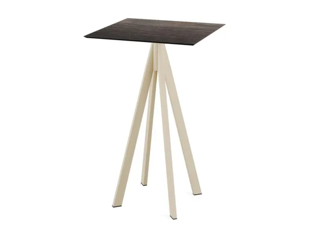 statafel,HxBxD 1090x700x700mm,rechthoekig,4voeten zandkleuren