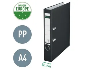 Leitz 1015 Ordner A4 50mm PP Zwart met 180° Mechaniek - 5