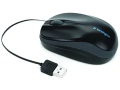 Pro Fit mobiele intrekbare muis, zwart