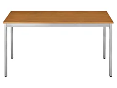 Tafel Vierkant 120x60 Cm Rechthoekig Frame Aluminium Blad Kersenhout