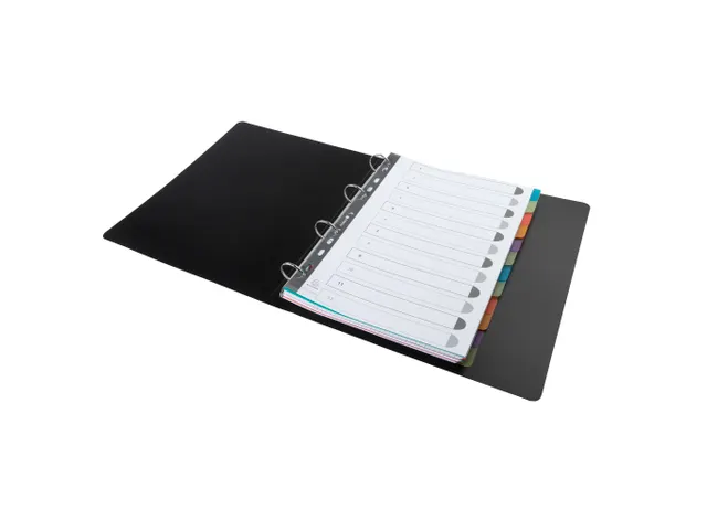 Tabbladen PP Chromaline A4 12 tabs