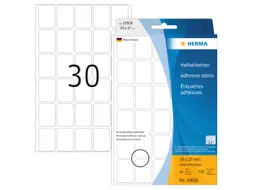 HERMA 10608 Verwijderbare universele etiketten 19x27mm Wit 720 stuks