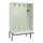 locker met bank,HxBxD 2120x1200x815mm,4vak,vak B 300mm,cilinderslot