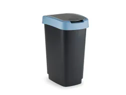 Afvalbak Twist 25 Liter Zwart Blauw