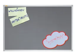 prikbord HxB 90x180cm opprikbaar bord vilt grijs frame aluminium