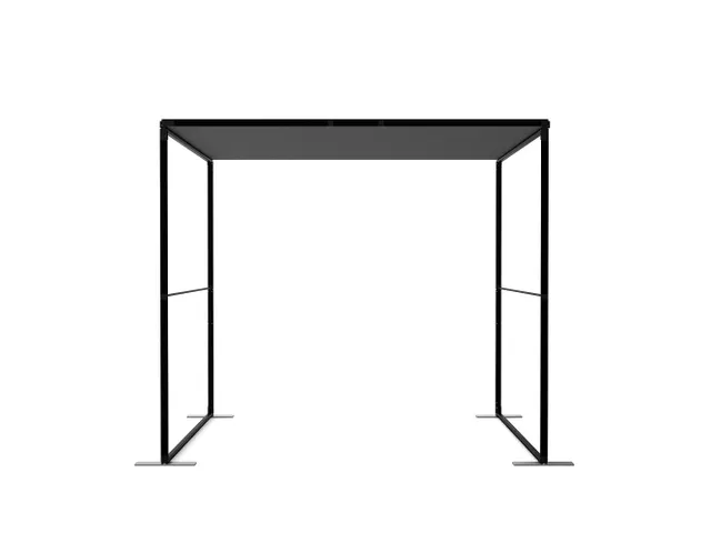 FlexFrame Modulair systeem Dak 100x230cm Zwart frame