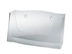 Folderhouder Sigel wandmodel A4 liggend transparant acryl 1 vak