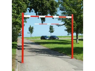 Doorrijdbegrenzer Doorrijdhoogte 2.8x 8m Stalen Paal Aluminium Boom - 1