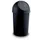 afvalbak,45l,HxØ 700x403mm,romp PP zwart,deksel PP zwart