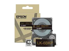 C53S672096 Epson 24mm zwart goud LK-6BKP lettertape metallic 9m