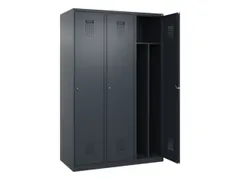 locker voor scheiding van kleding,HxBxD 1850x1200x500mm,3vak