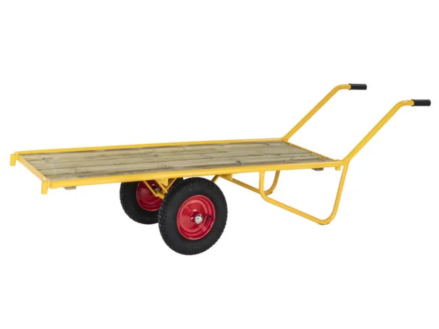 Chariot remorque 775x2326x615mm charge 250kg jaune