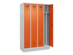 locker voor scheiding van kleding,HxBxD 1950x1200x500mm,4vak