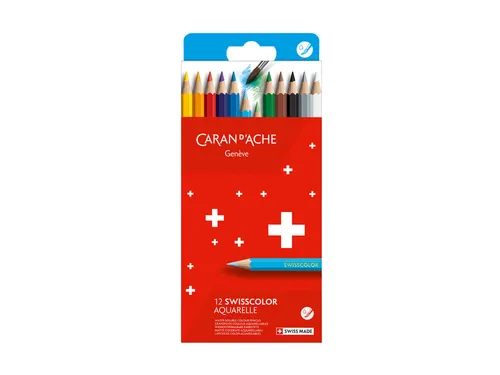 Kleurpotloden Caran D'ache aquarel doos à 12 stuks