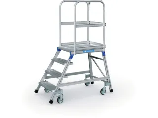 Bordestrap Aluminium Bordes Hxbxd 960x600x800mm 4treden Aluminium - 6