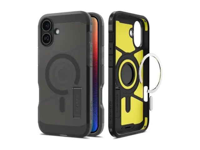 Tough Armor Apple iPhone 16 Hoesje MagSafe Back Cover Frosted Zwart
