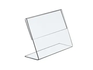 Kaarthouder Europel L-standaard 90x60mm liggend acryl - 2