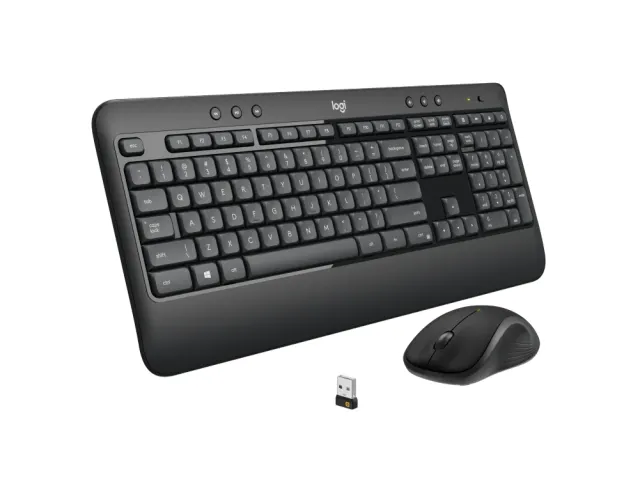 Draadloos Toetsenbord Logitech MK540 Advanced QWERTY + muis Zwart